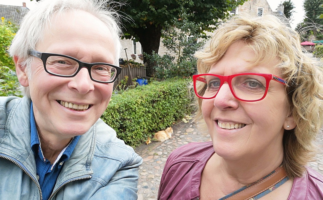 Selfie mit Miezekatze in Bourtange, Niederlande (2018)