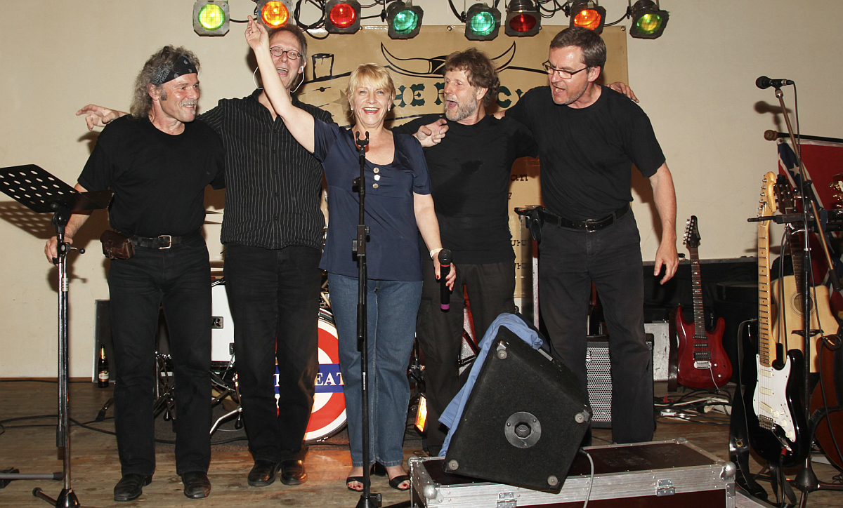 2009 mit Christiane Ufholz beim treuesten Publikum in <q>The Ranch</q> / Plauen (Foto: Helmut Möckel)